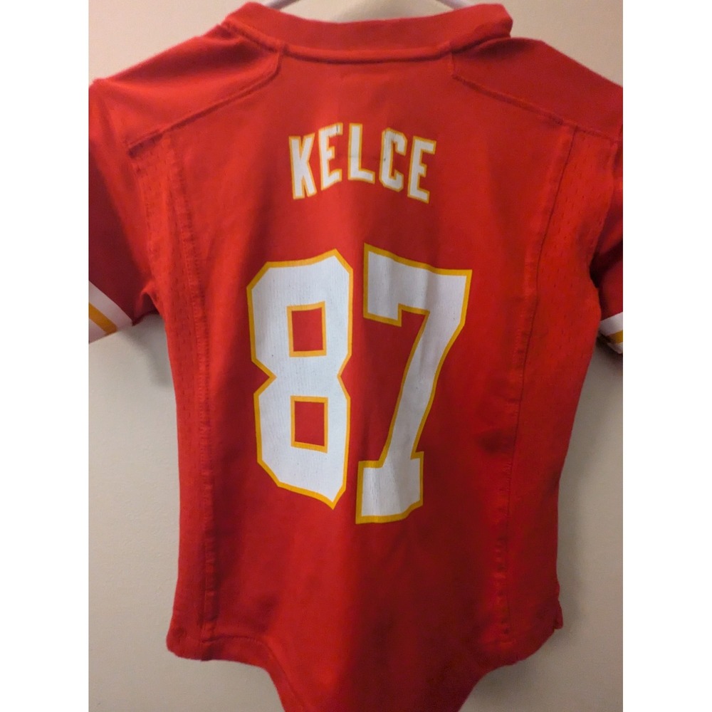 Travis Kelce Kansas City Chiefs #87 Nike On Field Jersey Youth Medium Red NFL